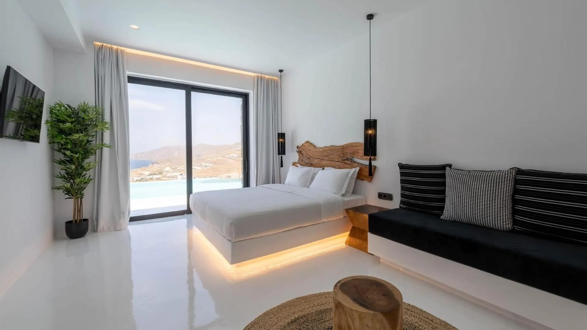 Extraordinary Mykonos Villa Villa Shifu 6 Bedrooms Unique Aegean Sea Views Private Infinity Pool Ftelia Beach Ano Mera 0*,
