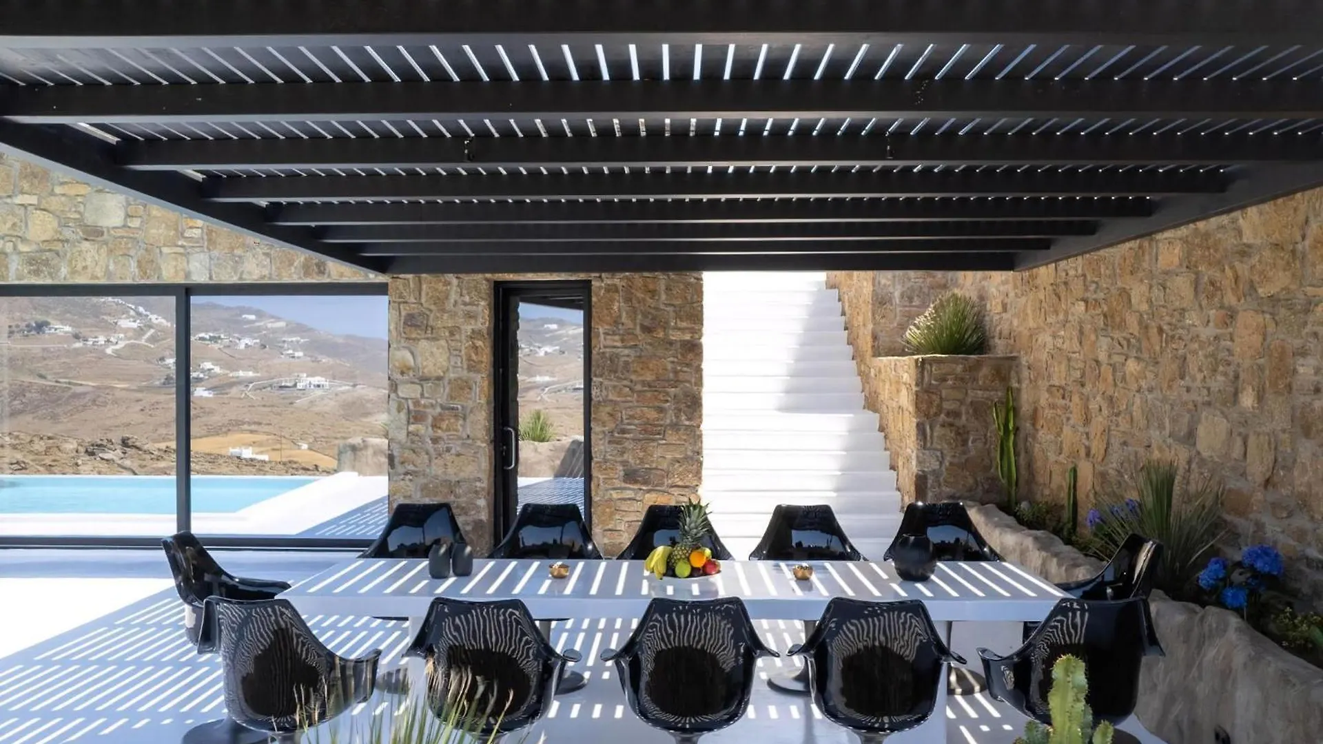 Extraordinary Mykonos Villa Villa Shifu 6 Bedrooms Unique Aegean Sea Views Private Infinity Pool Ftelia Beach Ano Mera Grekland