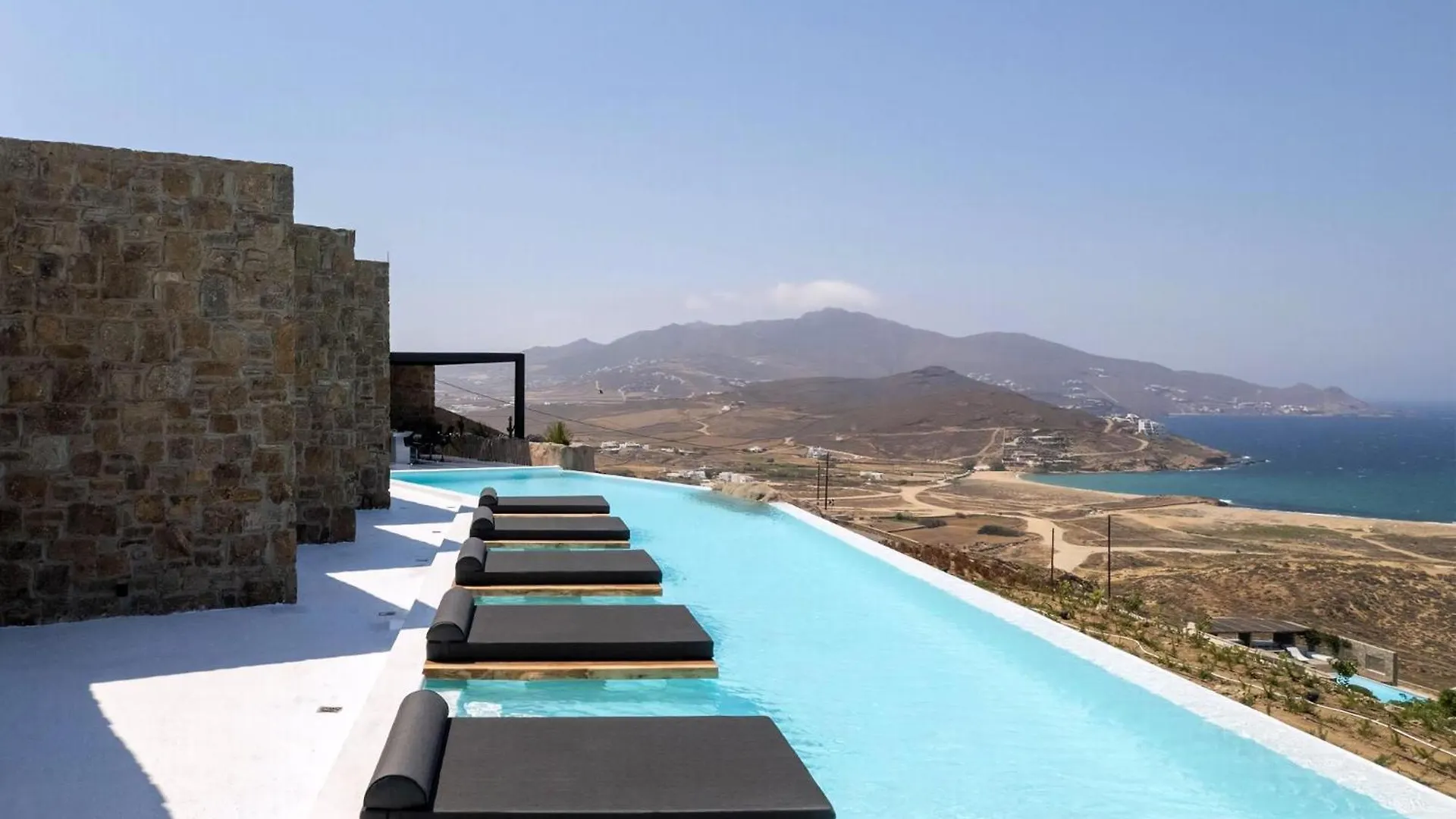 Extraordinary Mykonos Villa Villa Shifu 6 Bedrooms Unique Aegean Sea Views Private Infinity Pool Ftelia Beach Ano Mera 0*,  Grekland