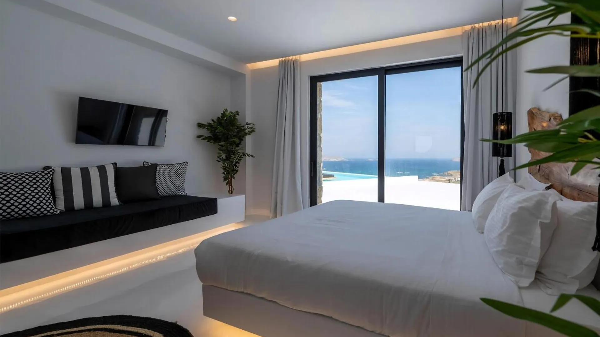 Extraordinary Mykonos Villa Villa Shifu 6 Bedrooms Unique Aegean Sea Views Private Infinity Pool Ftelia Beach Ano Mera